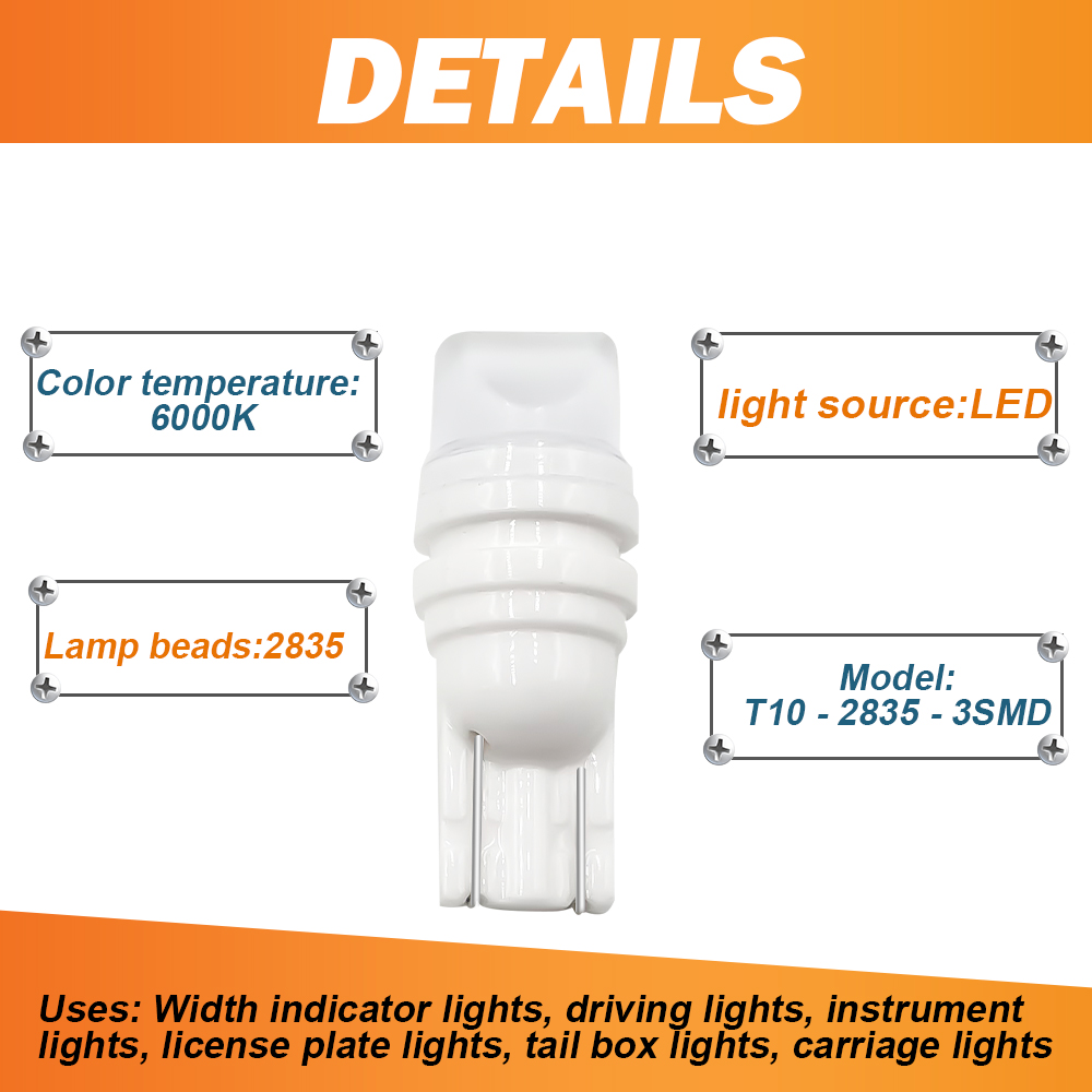 LED BULS CAR SIGNAL T10 CERAMICS (9)