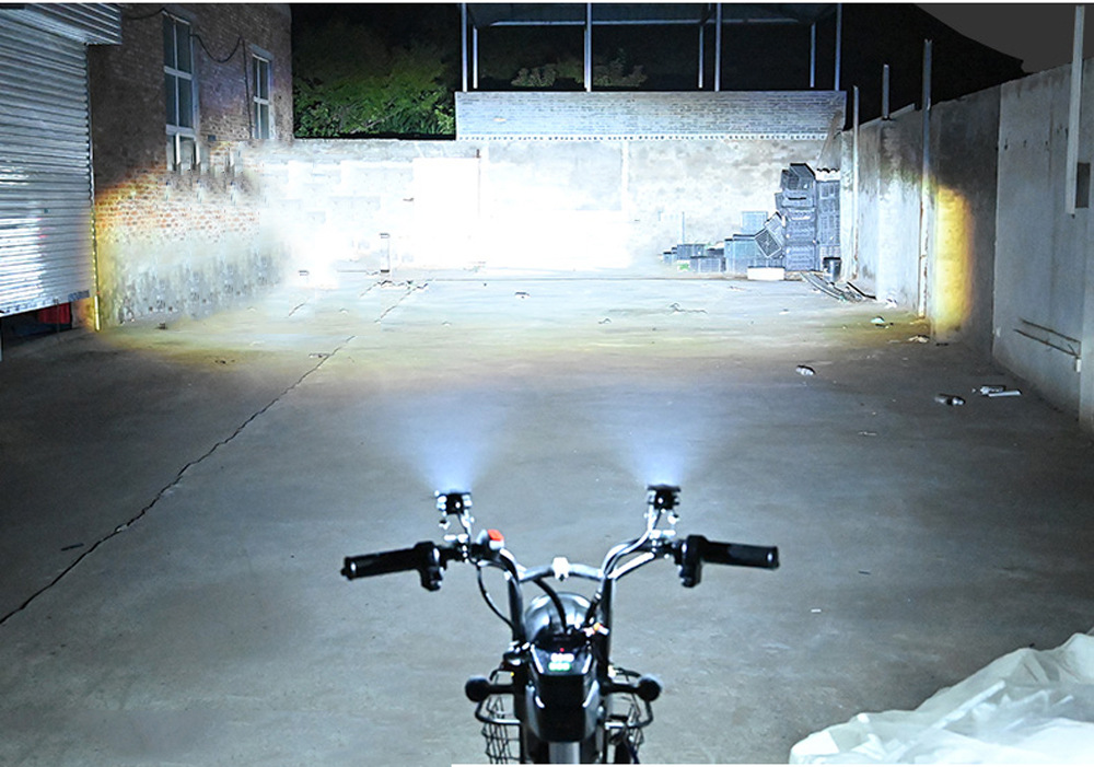  2.6Inch 45W 12-80V LED Two-color Single-eye Lens Spotlight Motorcycle Off-road 