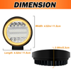  4.52 Inch 30W Round LED Work Lights for Motorbikes SUVs Trucks Excavators 