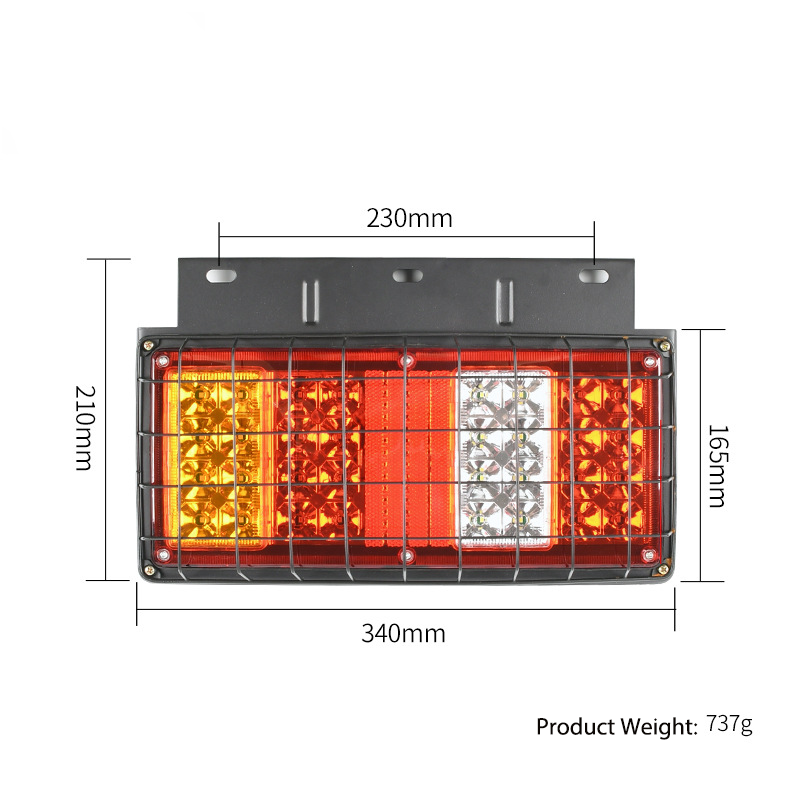 12V/24V 16LED Truck Tail Light YN-TLC97
