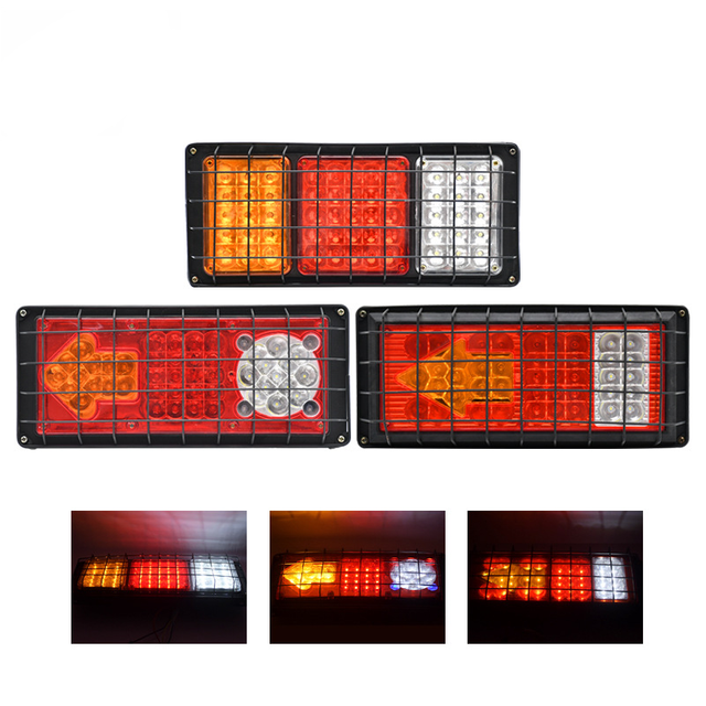 24V 140-2LED Iron Fencing Truck Tail Light YN-TLC87