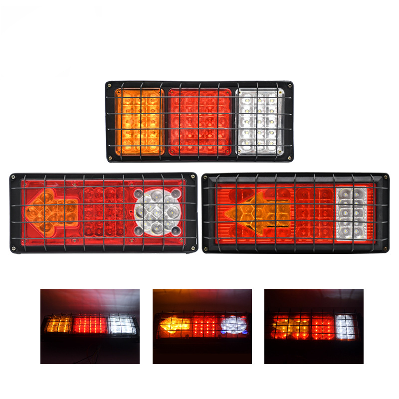 24V 140-2LED Iron Fencing Truck Tail Light YN-TLC87