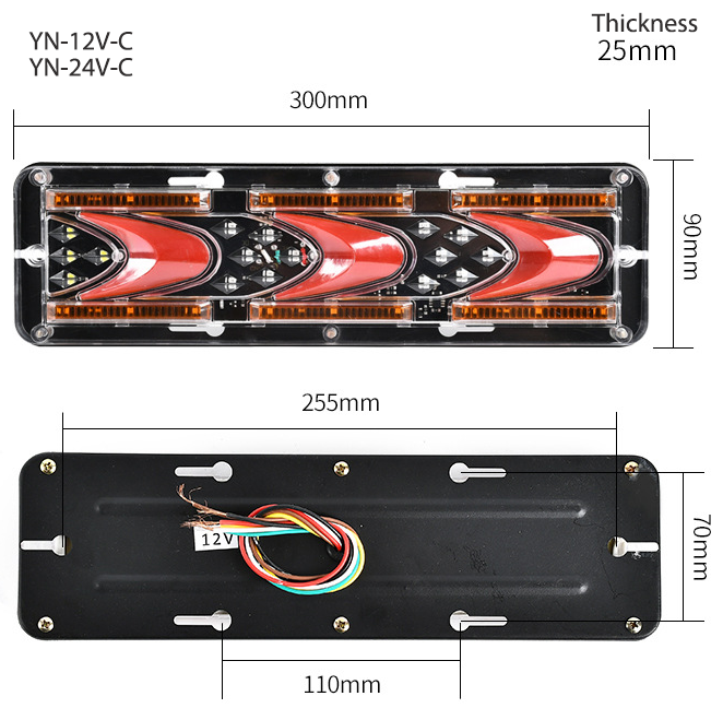 Tail Light YN-TLC02-12VC/ YN-TLC02-24VC