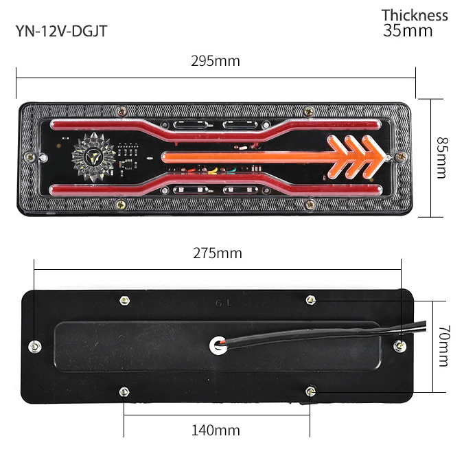 Tail Light YN-TLC02-12VDGJT