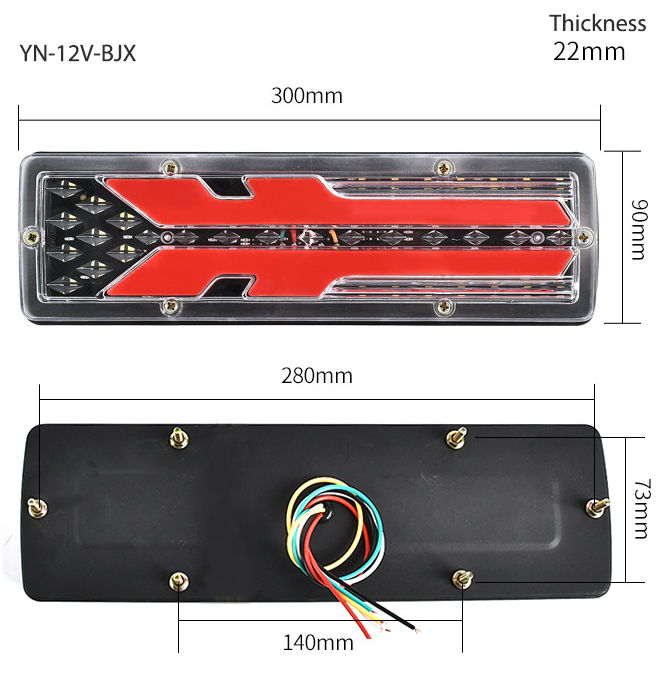 Tail Light YN-TLC02-12VBJX/ YN-TLC02-24VBJX