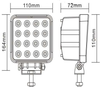 4inch 1.8kg/pcs 48W LED Work Light