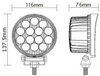 1.1kg/pcs 2500LM 42W LED Work Light