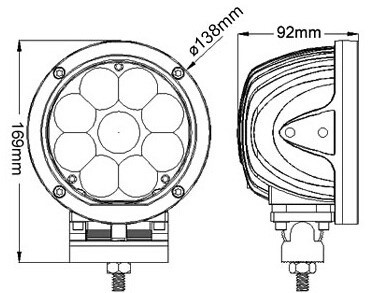 45W 5inch High Quality LED Work Light