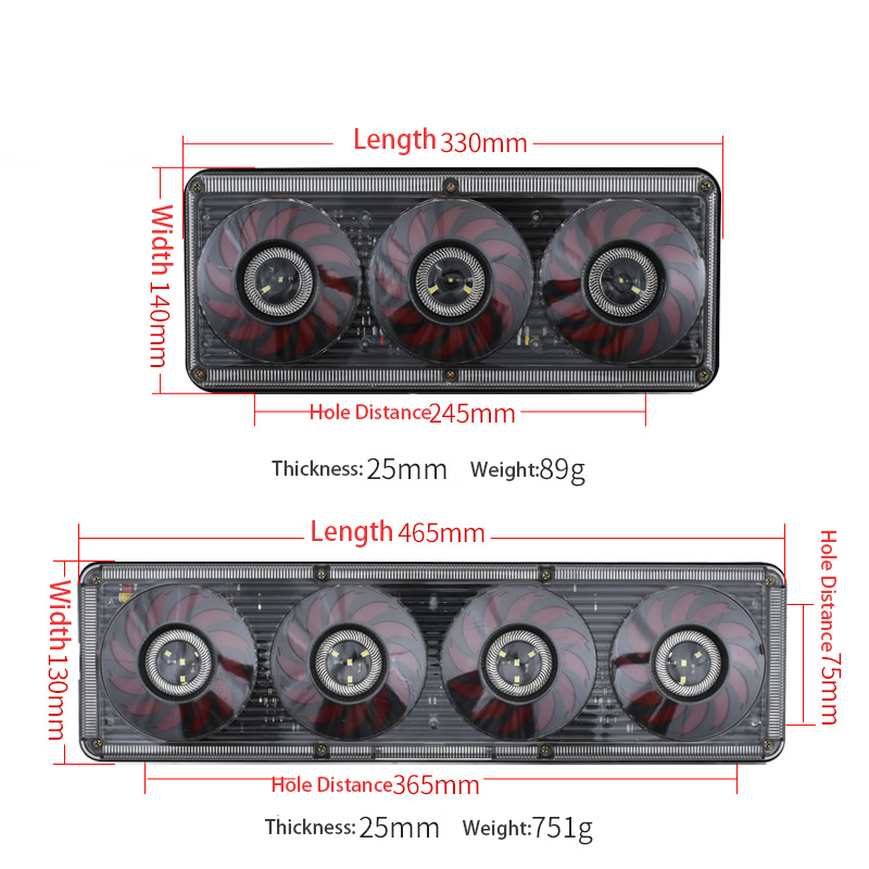 12V/ 24V LED Truck Tail Light YN-TLC153