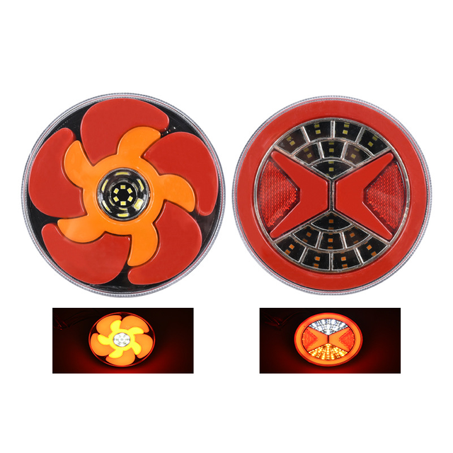 24V LED Flowing Hamburger Truck Tail Light YN-TLC156