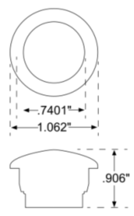 1 inch 3LED 2835 identification Lights truck car