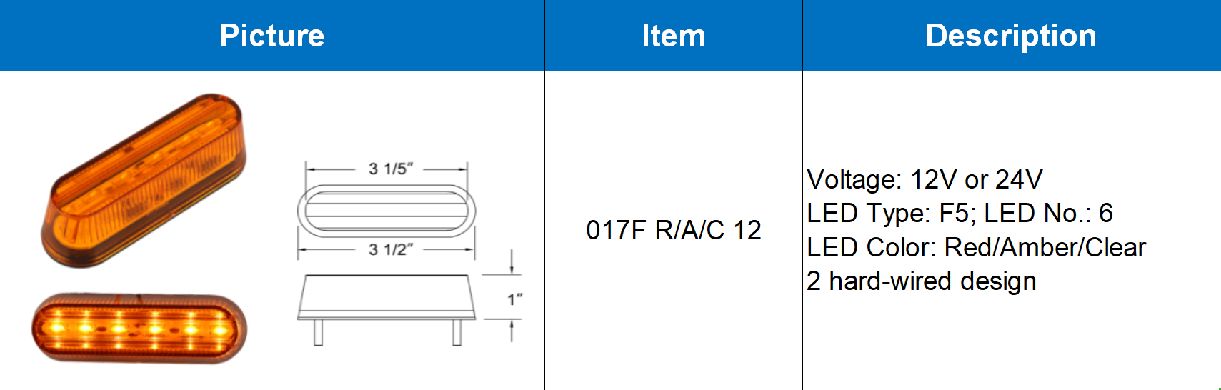 LED clearance marker15-5