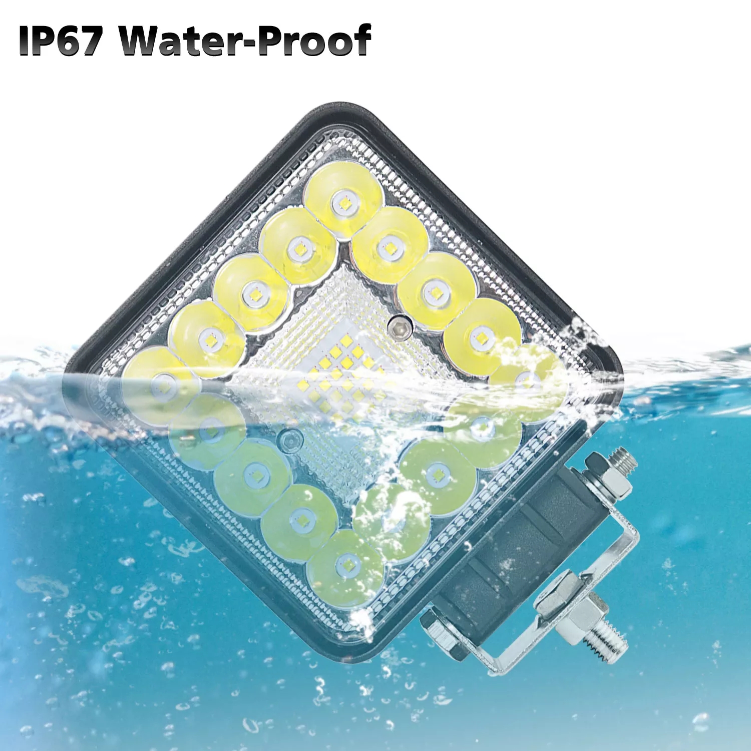 4.2Inch 123W Outdoor Incredible Brightness White Led Work Light