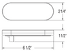 12V 24V 25LED Tail Oval Light Truck Offroad