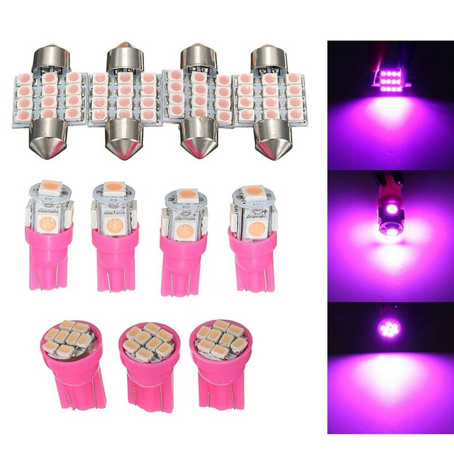 T10 31mm 11 PCS LED Bulbs for Automobile Lamps Dome Lamps