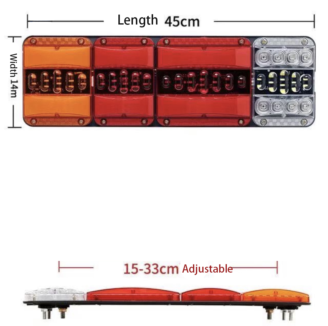 24V Guiding Flowing Truck Tail Light YN-TLC120