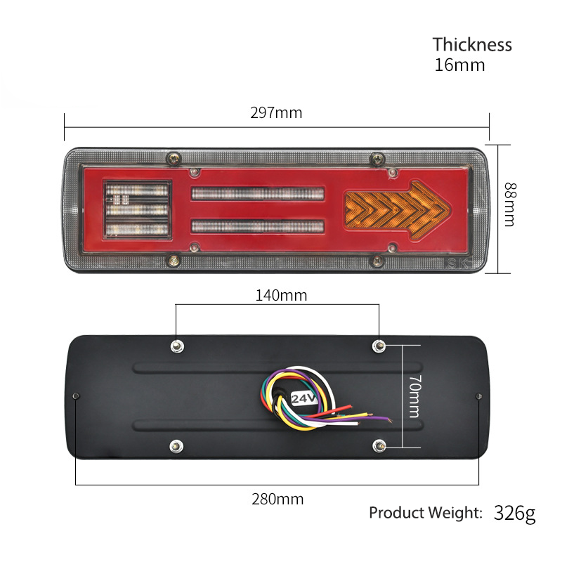 Truck Flowing Arrow Tail Light YN-TLC48