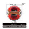 12V/24V 4inch Round LED Truck Tail Light YN-TLC100