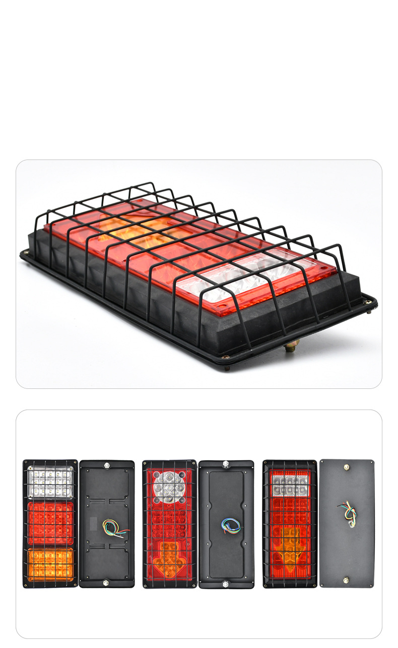 24V 140-2LED Iron Fencing Truck Tail Light YN-TLC87