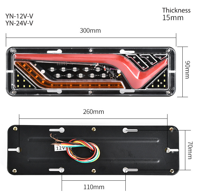 Tail Light YN-TLC02-12VV/ YN-TLC02-24VV