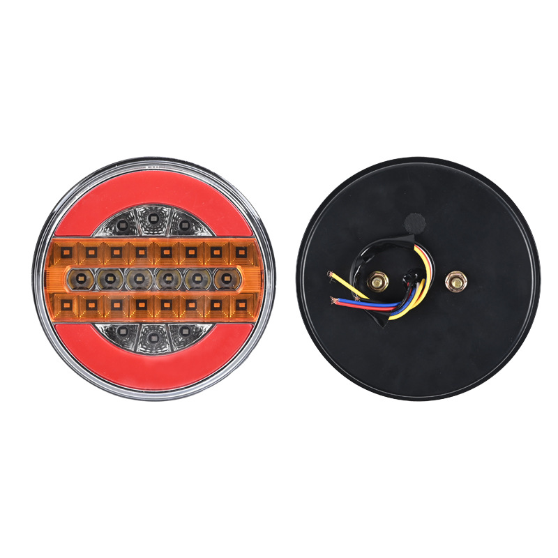 12V/ 24V Flowing Round 4Inch LED Truck Tail Light YN-TLC105