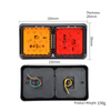 24V 2-Colored Square LED Truck Tail Light YN-TLC106