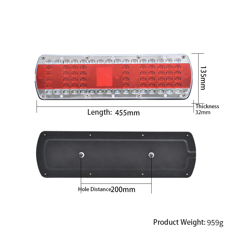 12-24V LED Flowing Turning Truck Tail Light YN-TLC129
