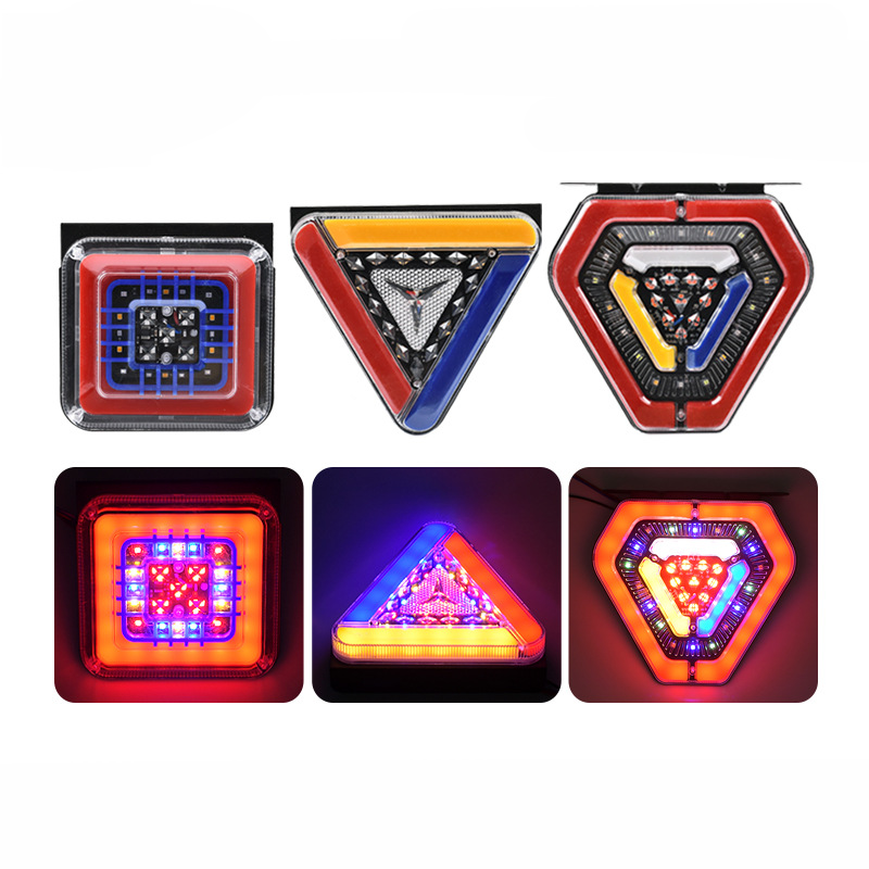 24V LED Flashing Flowing Guiding Turning Signal Truck Tail Light YN-TLC131