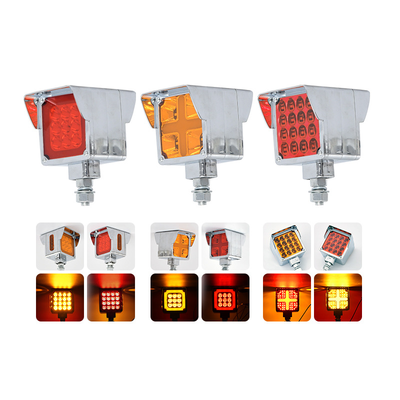 12-24V Double-sided square lamp with a brim Tail Light YN-TLC138