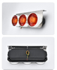 24V 3 Round Bulbs Truck Tail Light YN-TLC127
