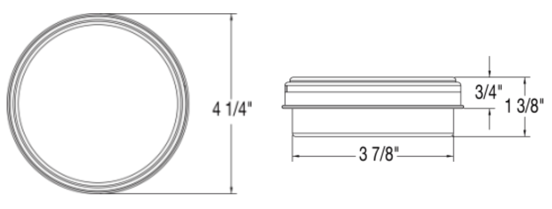 4.25inch 1w 1 LED Stop Light UTV Off-road Vehicles