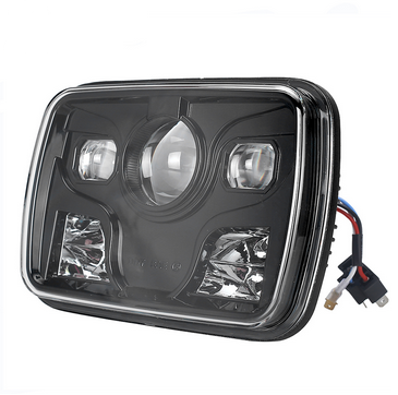 5x7 Inch Square LED Headlight 40W/80W High Low Beam, Headlamps
