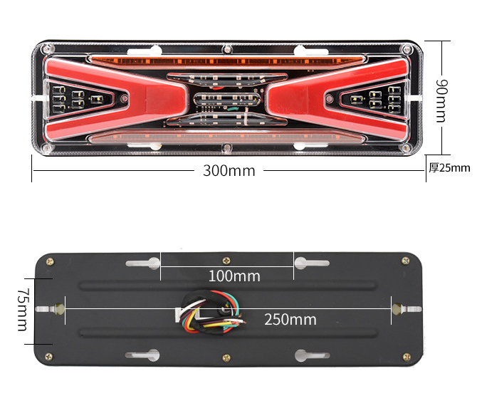 Truck Flowing Strobe Tail Light YN-TLC26