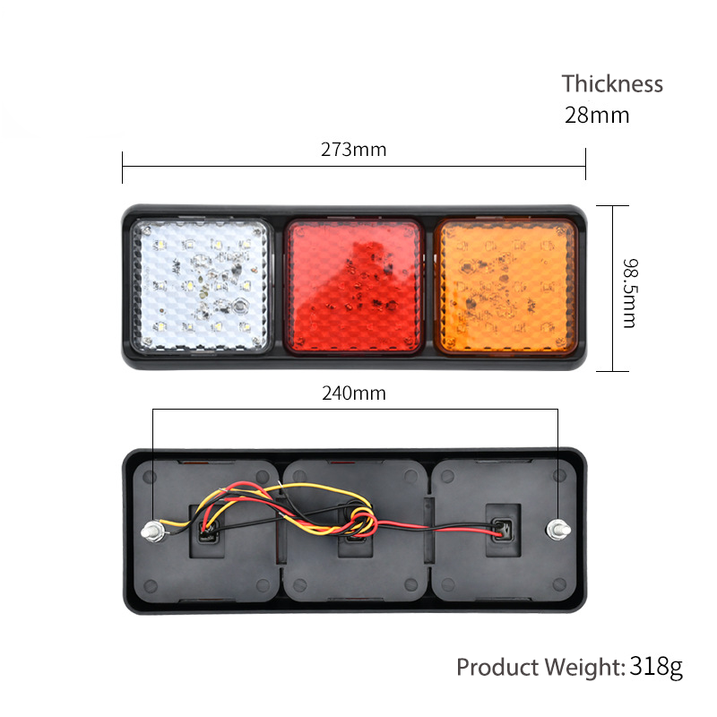 Truck 12-24V Tail Light YN-TLC44
