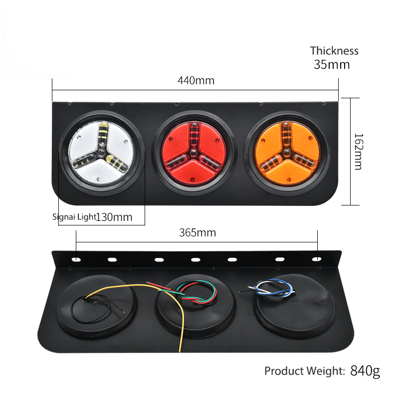 24V Round LED Truck Tail Light YN-TLC86