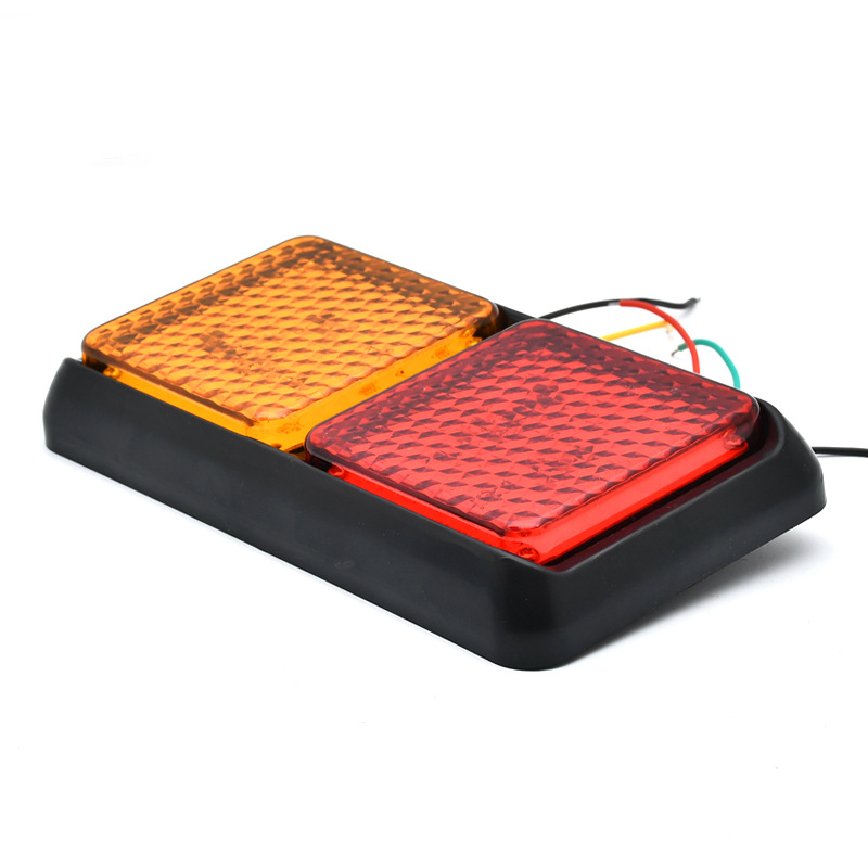 24V 2-Colored Square LED Truck Tail Light YN-TLC106