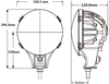 60W 6inch 5500LM LED Work Light