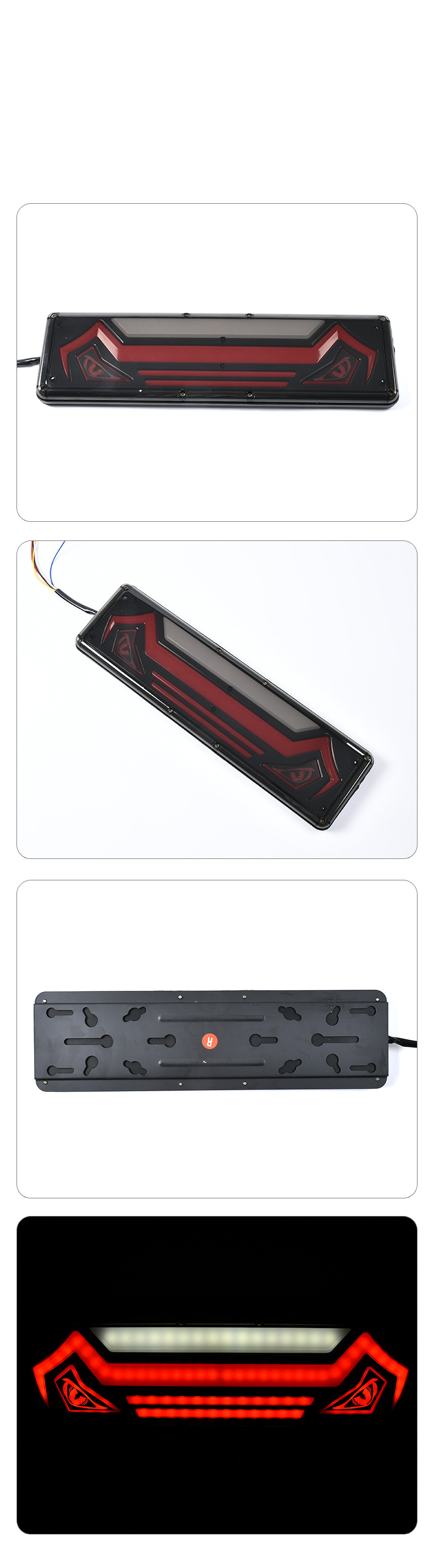 12V/ 24V LED Lion Dance Eye Truck Tail Light YN-TLC155