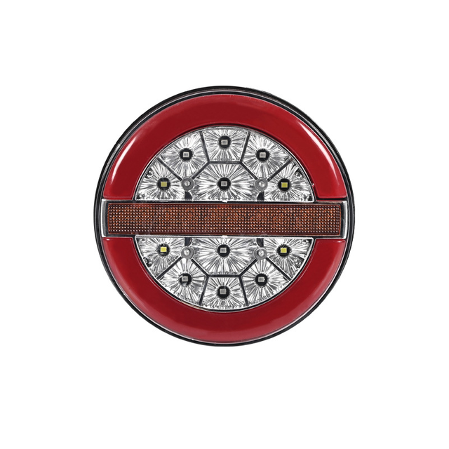 4V Guiding Flowing Flashing Round LED Truck Tail Light YN-TLC152