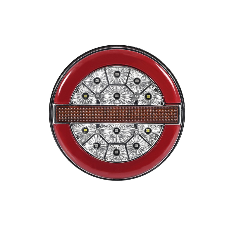 4V Guiding Flowing Flashing Round LED Truck Tail Light YN-TLC152