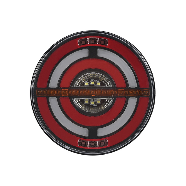 12V/ 24V Flowing Round Hamburger LED Truck Tail Light YN-TLC151