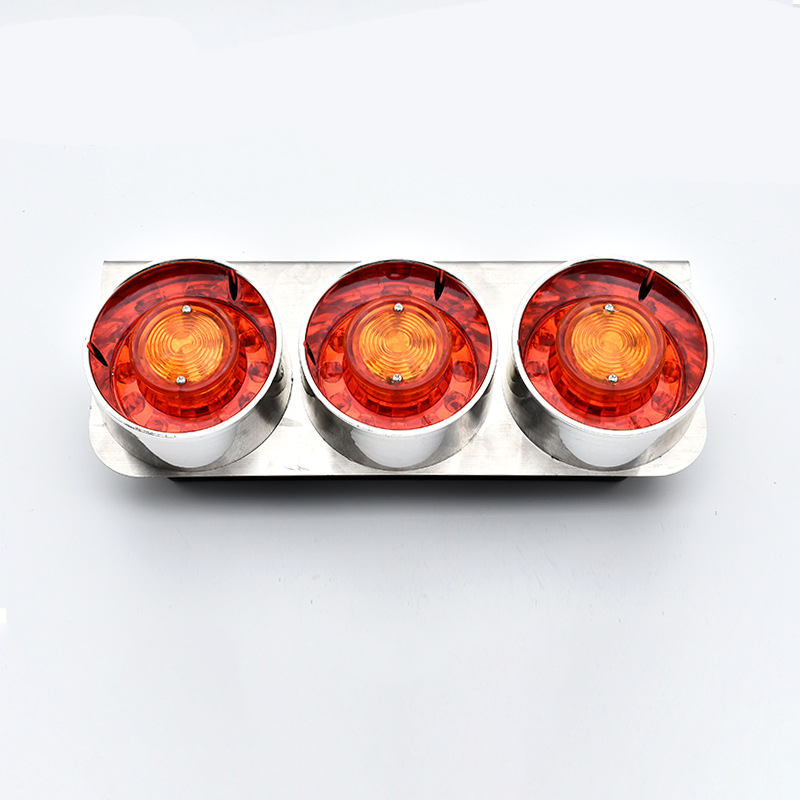 24V 3 Round Bulbs Truck Tail Light YN-TLC127