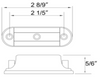 2.9inch 12v 24v 1LED Clearance Lights RV Off-road lamp