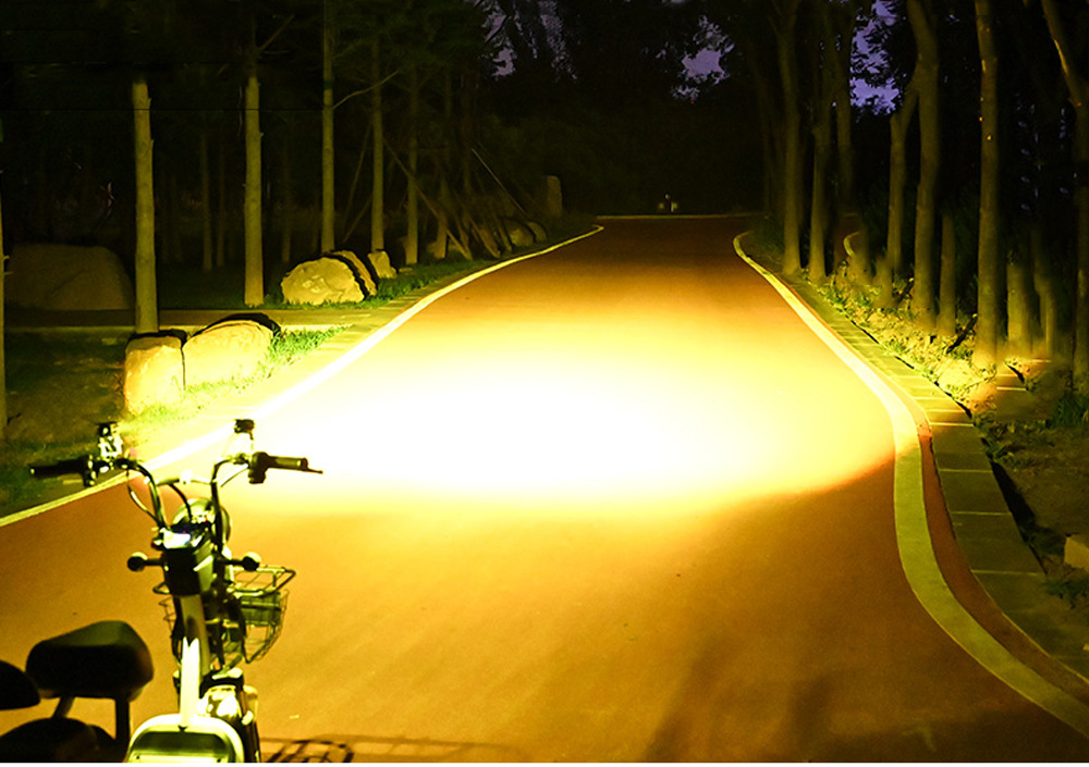  2.6Inch 45W 12-80V LED Two-color Single-eye Lens Spotlight Motorcycle Off-road 