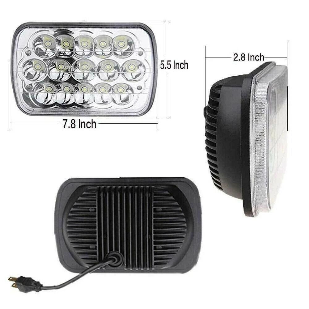 5x7inch 45W 12-24V LED Work Lamp, Headlight Auxiliary Lamp