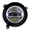 36W 108W 7Inch Round LED Headlights High Low Beam Halo Ring