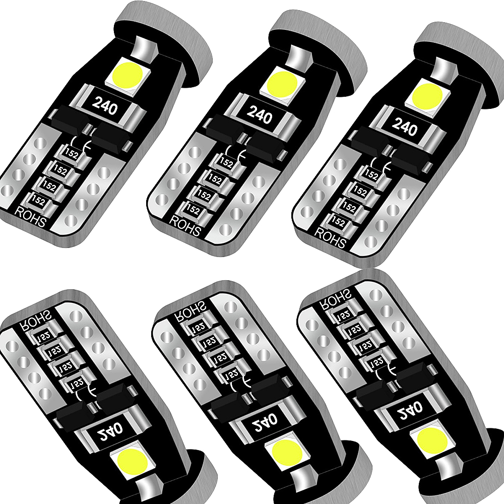 T10 12V 3W 3030 3SMD LED Bulbs Side Marker Lamp Indicator Dashboard Bulbs