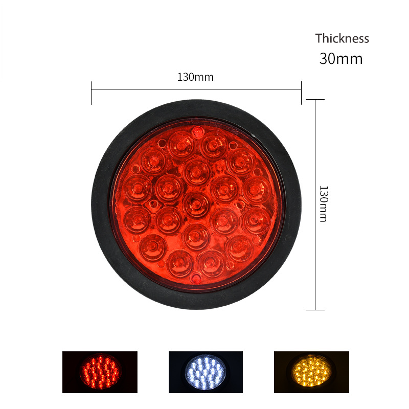 Truck Round Tail Light 19LED YN-TLC28