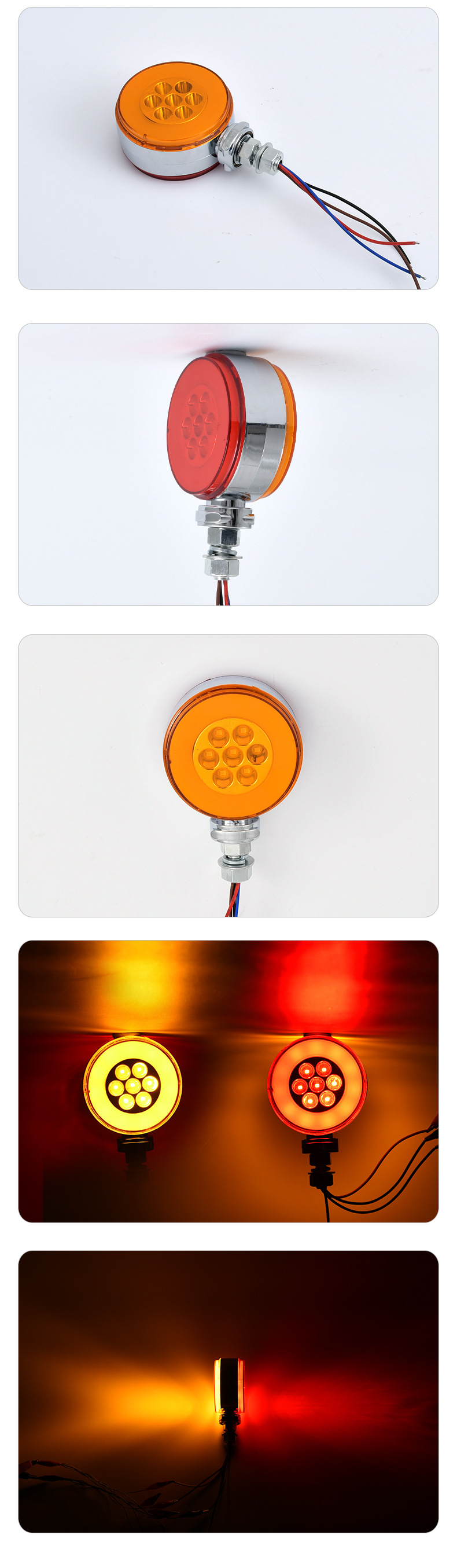 Truck Two-Sided Round Side Light YN-TLC39