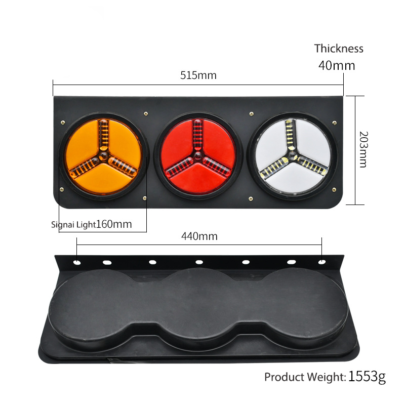 24V Round LED Truck Tail Light YN-TLC86